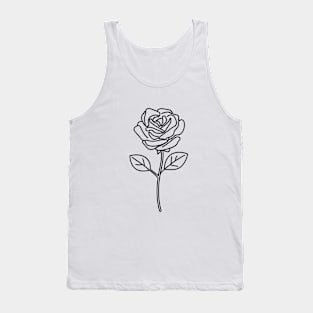 The Rose (Black) Tank Top